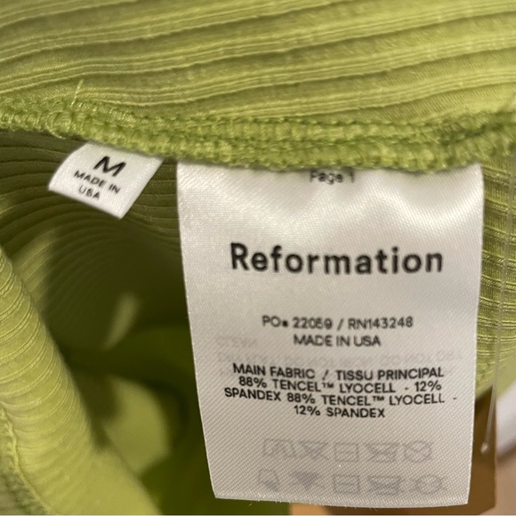 Reformation Kandy Dress Medium Spearmint - Picture 4 of 4